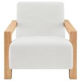 Fitzroy Boucle Upholstered Accent Arm Chair Ivory 903094