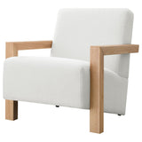 Fitzroy Boucle Upholstered Accent Arm Chair Ivory 903094