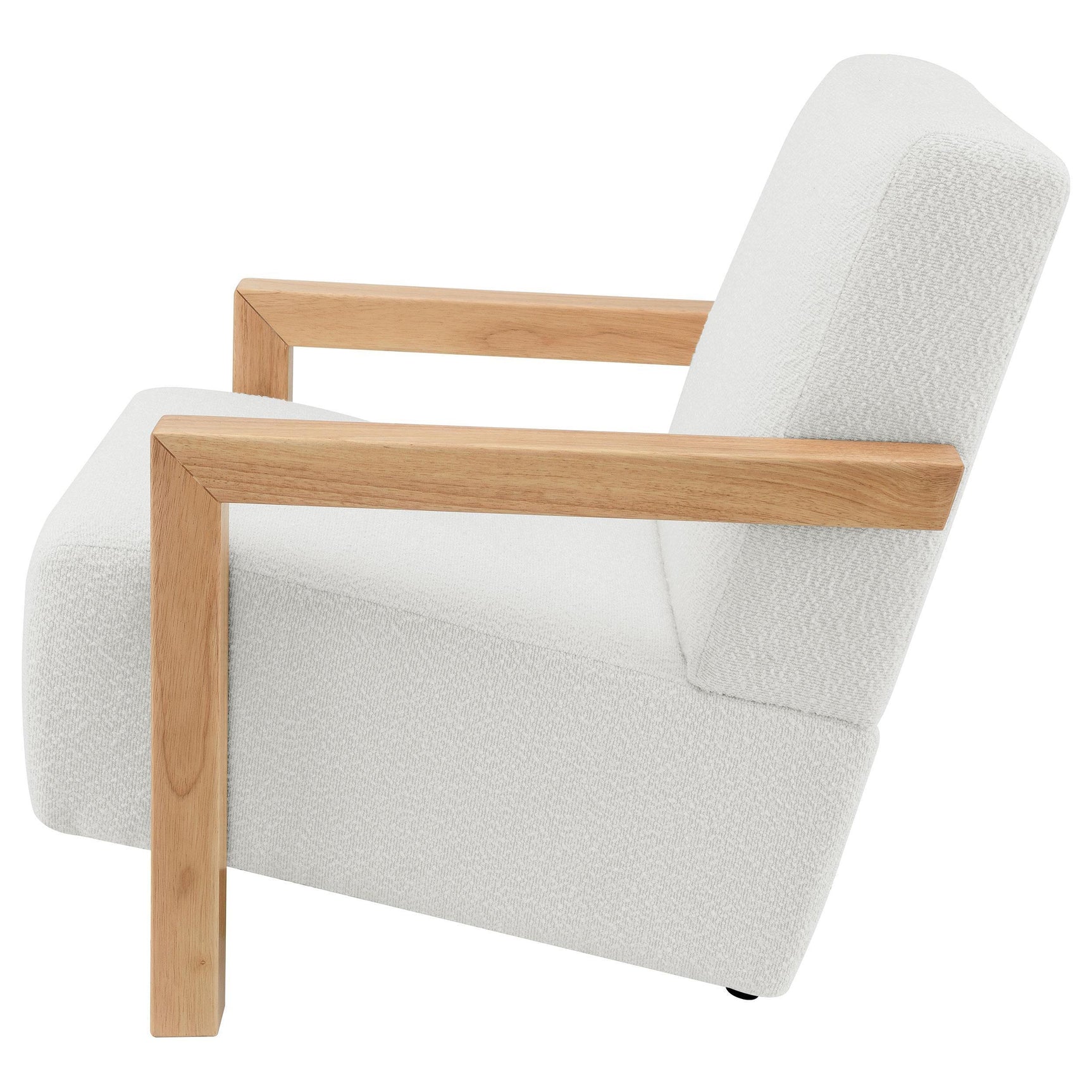 Fitzroy Boucle Upholstered Accent Arm Chair Ivory 903094