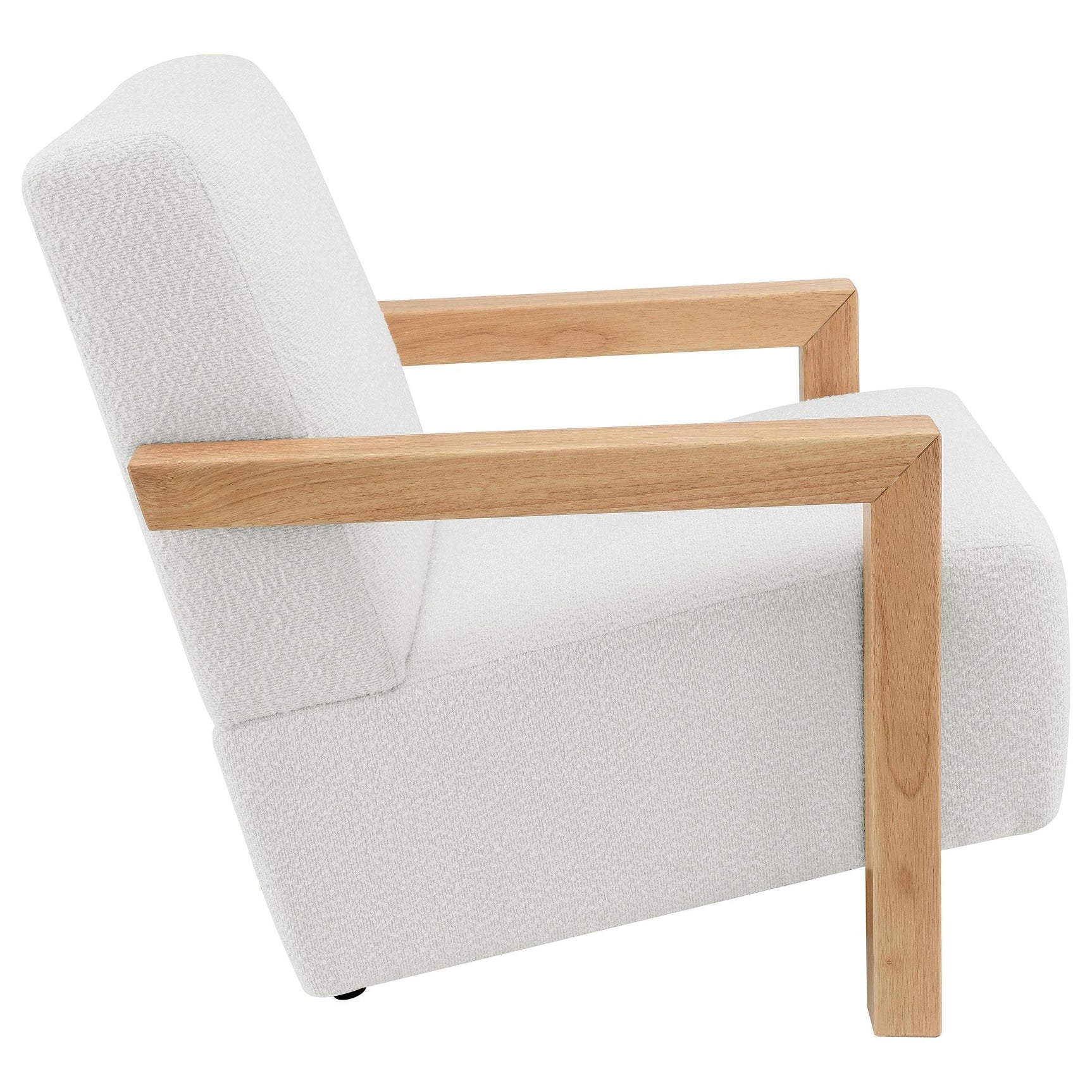 Fitzroy Boucle Upholstered Accent Arm Chair Ivory 903094