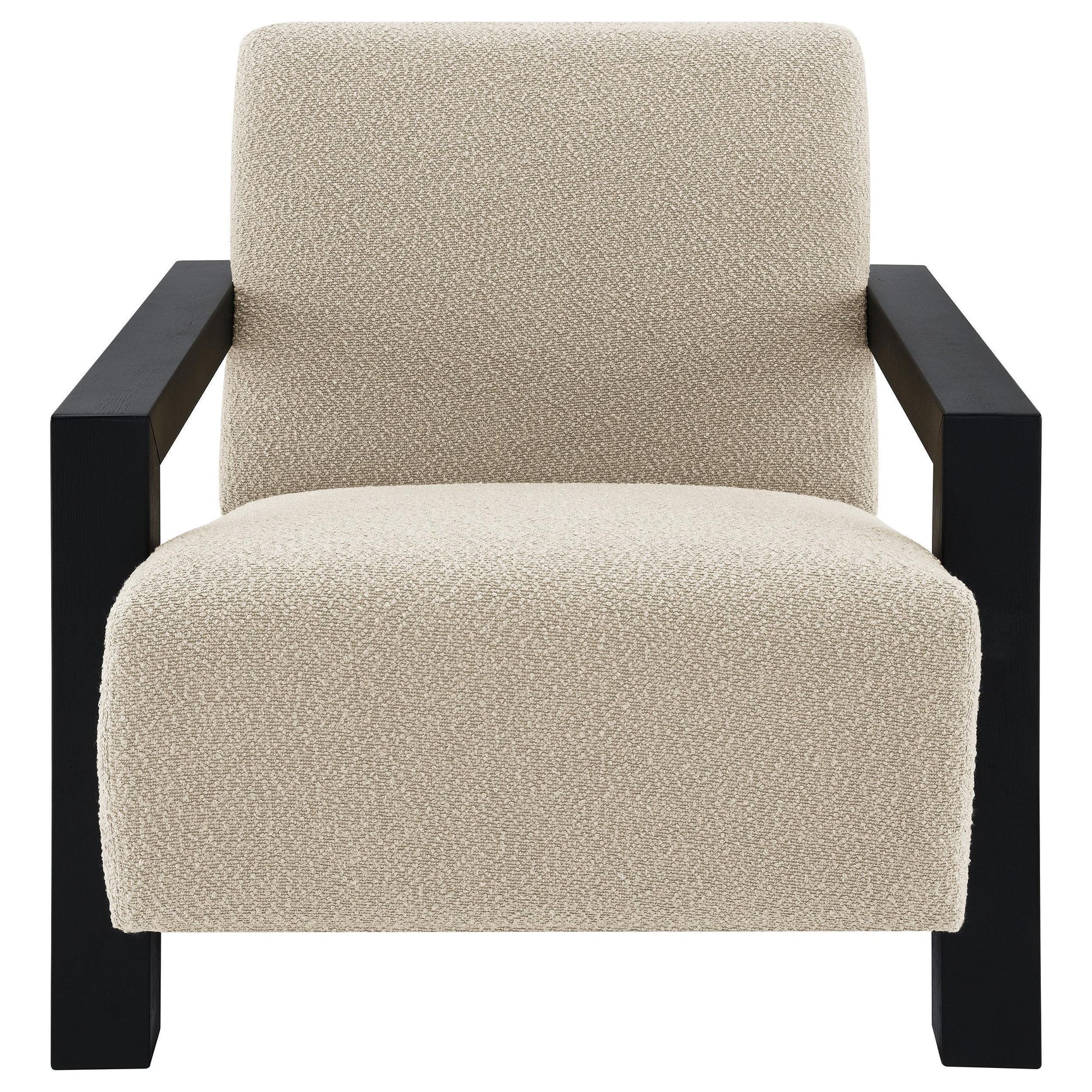 Fitzroy Boucle Upholstered Accent Arm Chair Latte 903095