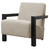 Fitzroy Boucle Upholstered Accent Arm Chair Latte 903095