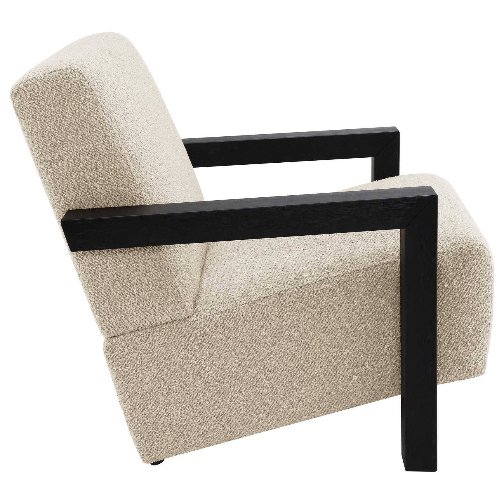 Fitzroy Boucle Upholstered Accent Arm Chair Latte 903095