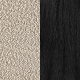 Fitzroy Boucle Upholstered Accent Arm Chair Latte 903095