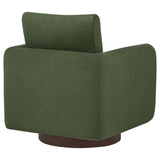 Iris Fabric Upholstered Swivel Accent Chair Matcha