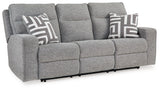 Biscoe Pewter Textured,nuvella® Power Reclining Sofa