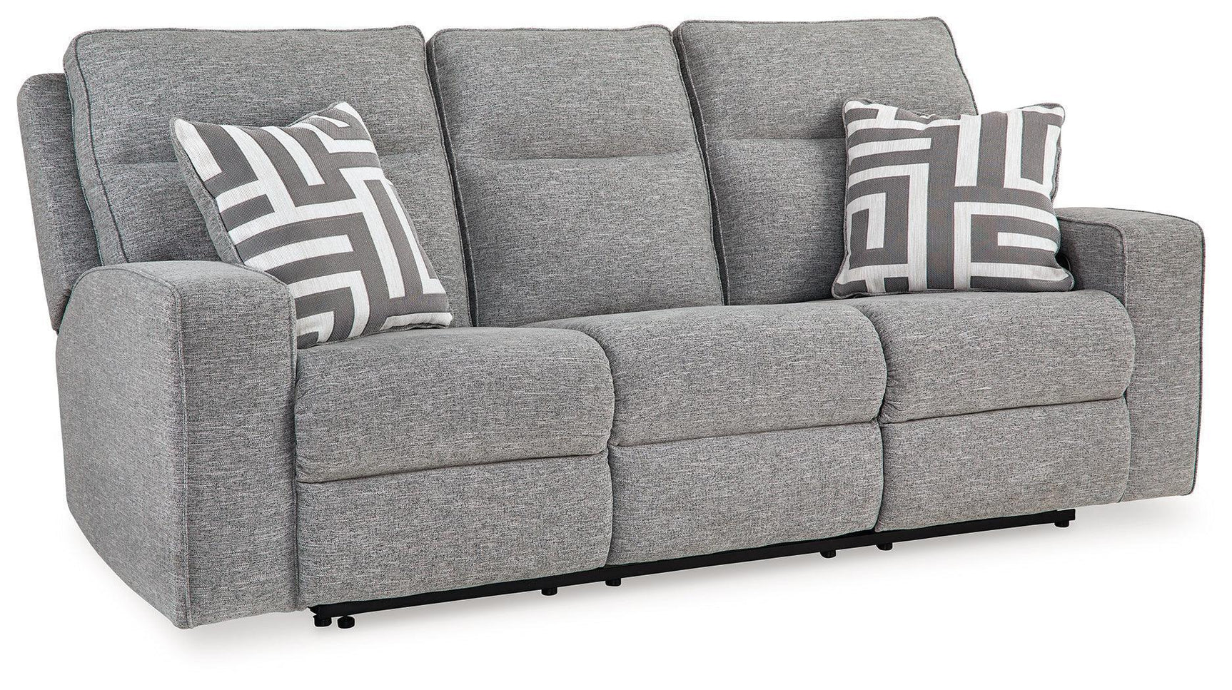 Biscoe Pewter Textured Nuvella® Power Reclining Sofa