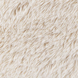 Fitzroy Faux Fur Upholstered Chair Solid Wood Arms Latte