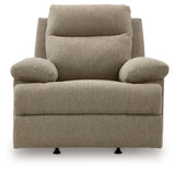 Side-Swipe Mocha Chenille Recliner