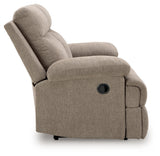 Side-Swipe Mocha Chenille Reclining Loveseat