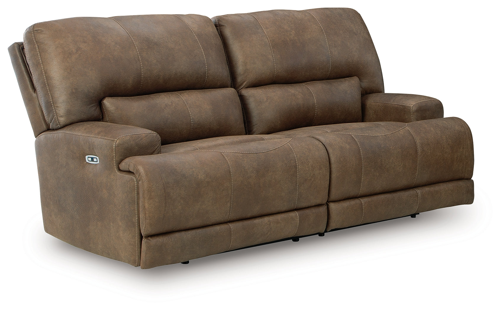 Beckley Place Earth Faux Leather Power Reclining Sofa