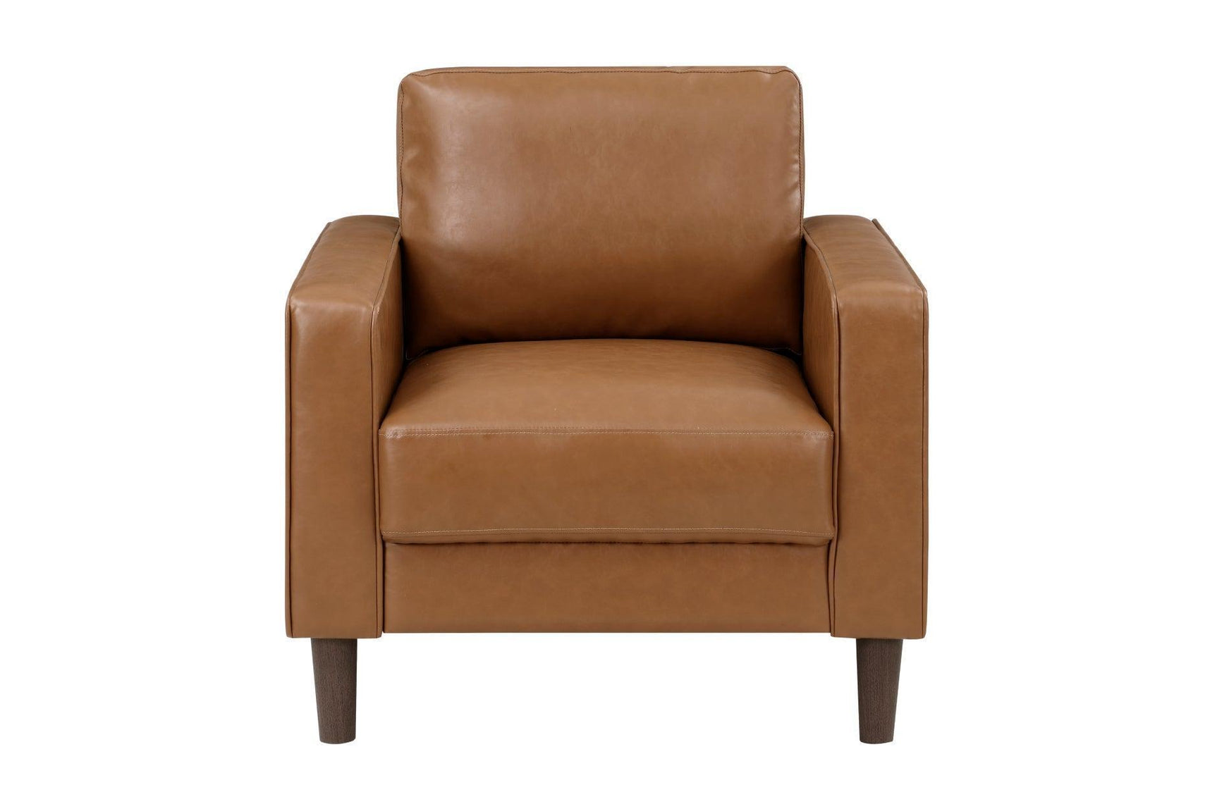 Malcolm Brown Faux Leather Living Room Set