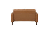 Malcolm Brown Faux Leather Living Room Set