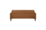 Malcolm Brown Faux Leather Living Room Set