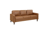 Malcolm Brown Faux Leather Living Room Set