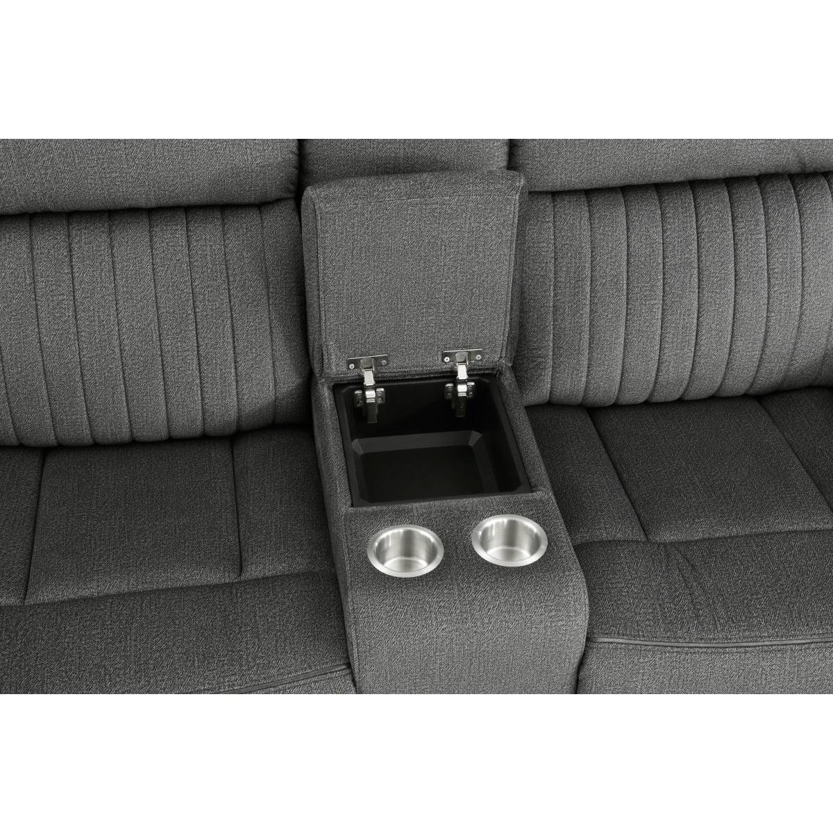 Brennen Charcoal Power Reclining Loveseat