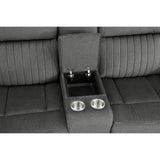 Brennen Charcoal Reclining Loveseat