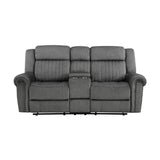 Brennen Charcoal Reclining Loveseat