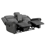 Brennen Charcoal Reclining Loveseat
