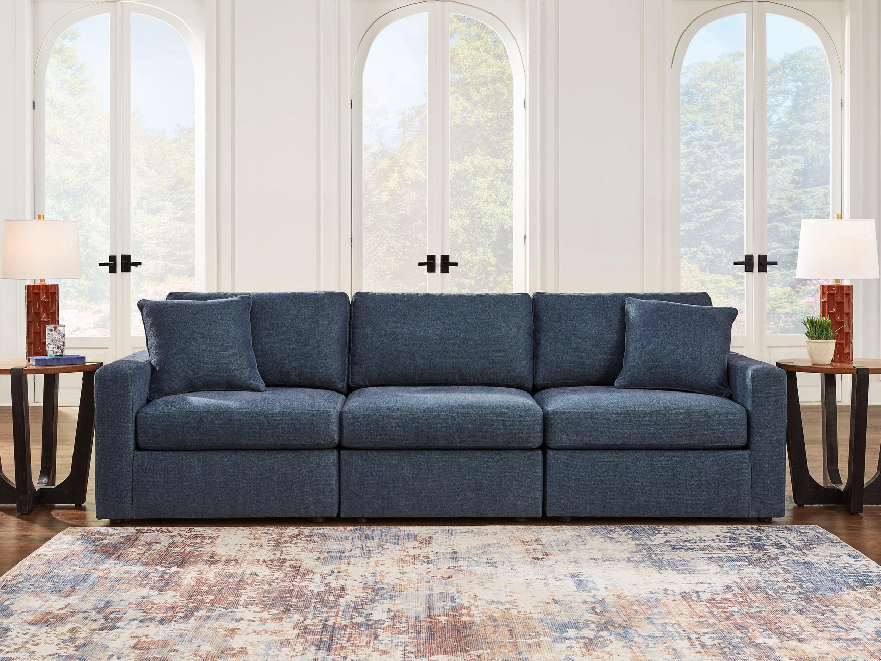 Modmax Ink Performance Fabric,Next-Gen Nuvella™ 3-Piece Sectional