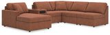 Modmax Spice Performance Fabric,Next-Gen Nuvella™ 6-Piece Sectional with Chaise
