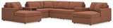 Modmax Spice Nuvella® 8-Piece Sectional with Chaise