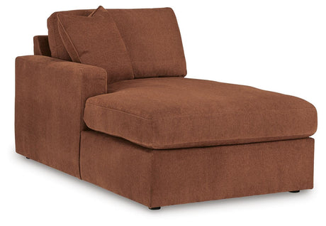 Modmax Spice Performance Fabric,Next-Gen Nuvella™ 6-Piece Sectional with Chaise angled view