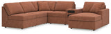 Modmax Spice Performance Fabric,Next-Gen Nuvella™ 6-Piece Sectional with Chaise
