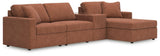 Modmax Spice Nuvella® 4-Piece Sectional with Chaise