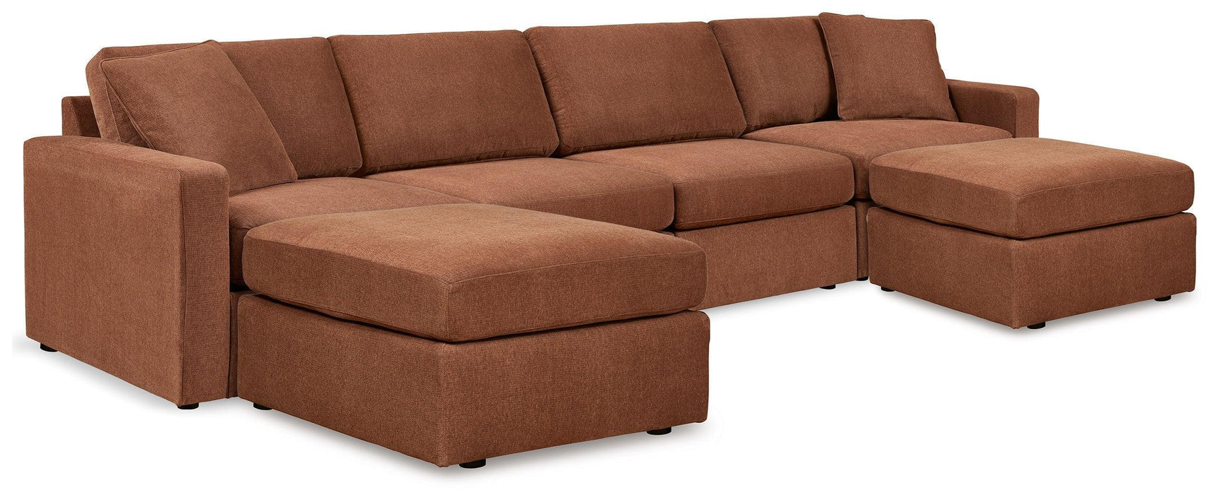 Pillar Spice Peak 4-Piece Sectional With Ottoman