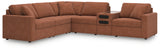 Modmax Spice Performance Fabric,Next-Gen Nuvella™ 6-Piece Sectional