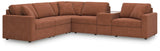 Modmax Spice Performance Fabric,Next-Gen Nuvella™ 6-Piece Sectional