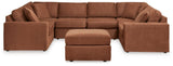 Pillar Spice Peak 6-Piece Sectional With Ottoman