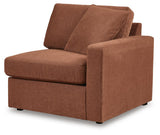 Modmax Spice Performance Fabric,Next-Gen Nuvella™ 4-Piece Sectional with Chaise angled view