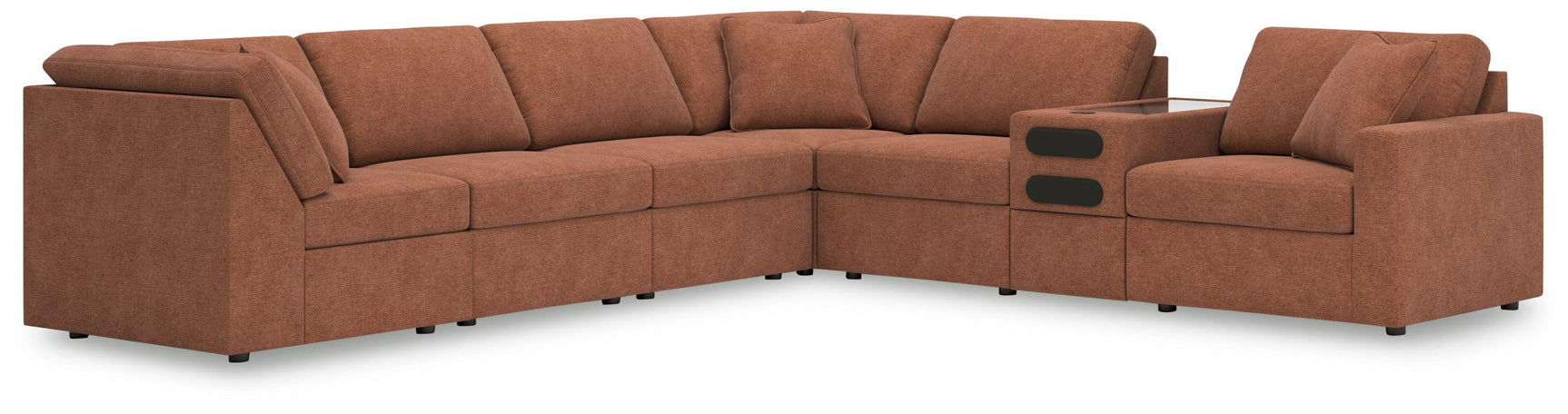 Modmax Spice Performance Fabric,Next-Gen Nuvella™ 7-Piece Sectional