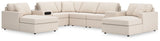 Modmax Oyster Nuvella® 8-Piece Sectional with Chaise