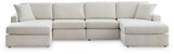 Modmax Oyster Performance Fabric,Next-Gen Nuvella™ 4-Piece Sectional with Chaise
