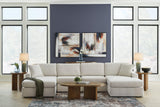 Modmax Oyster Performance Fabric,Next-Gen Nuvella™ 4-Piece Sectional with Chaise