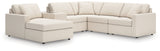 Modmax Oyster Performance Fabric,Next-Gen Nuvella™ 6-Piece Sectional with Chaise
