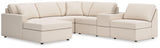 Modmax Oyster Nuvella® 6-Piece Sectional with Chaise