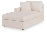 Modmax Oyster Performance Fabric,Next-Gen Nuvella™ 4-Piece Sectional with Chaise angled view