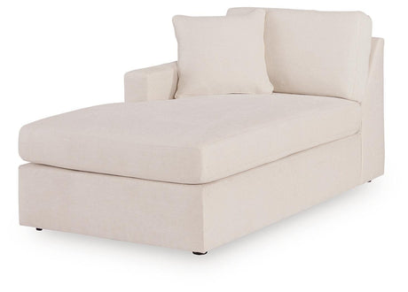 Modmax Oyster Performance Fabric,Next-Gen Nuvella™ 4-Piece Sectional with Chaise angled view