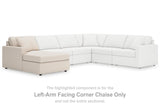 Modmax Oyster Nuvella® 5-Piece Double Chaise with Audio Consoles