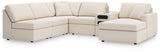 Modmax Oyster Performance Fabric,Next-Gen Nuvella™ 6-Piece Sectional with Chaise