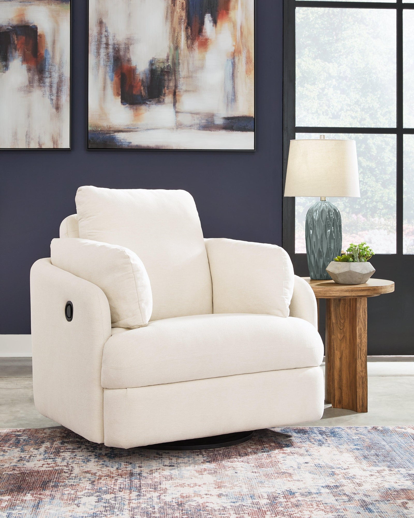 Modmax Oyster Nuvella® Swivel Glider Recliner