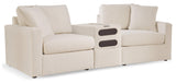 Modmax Oyster Nuvella® 3-Piece Sectional
