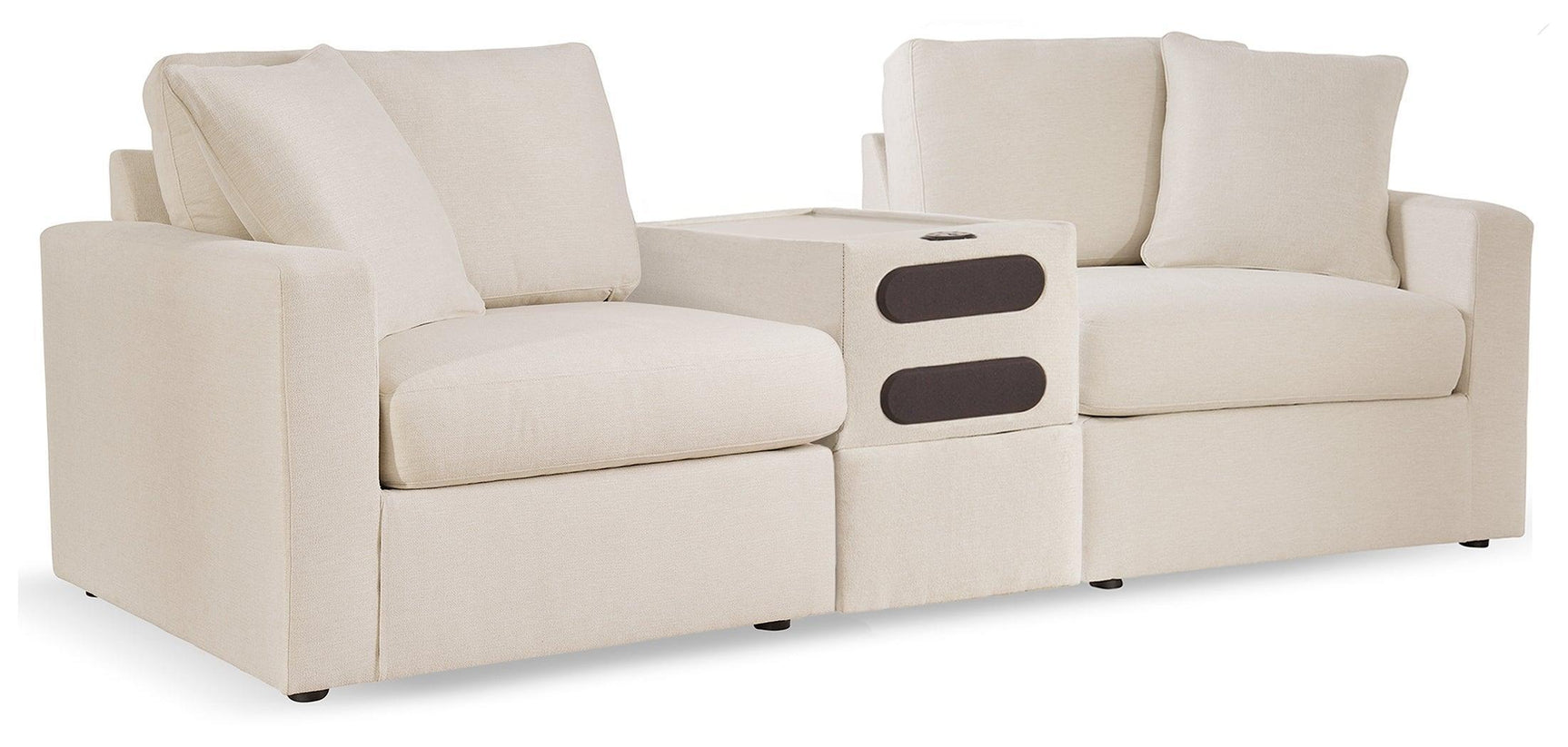 Modmax Oyster Nuvella® 3-Piece Sectional