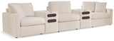 Modmax Oyster Nuvella® 5-Piece Sectional