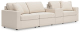 Modmax Oyster Nuvella® 4-Piece Sectional