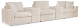 Pillar Oyster Peak 5-Piece Sectional With Ottoman